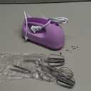 WADODO 7-Speed Electric Hand Mixer  Portable Food Mixer Kitchen Mixer with 304 *(1x Whisk, 2x Beater, 2x Dough hook) for Baking Cakes, Cream, Purple