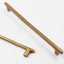 Asidrama 10 Pack 10 Inch(256mm) Antique Brass Kitchen Cabinet Handles, Cabinet Pulls Kitchen Cabinet Hardware for Cupboard Drawer Pulls (10" Hole Center)
