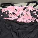 MODLILY Two Piece Tankini Swimsuits for Women, Modest Coverage Print Bathing Suits, A-line Tank Top with Boyshorts, XXL