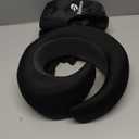 Travel Pillow - Hooded Neck Pillow Airplane Memory Foam Filling for Plane, Office, Cars Sleeping, Road Trip, Long Flights, Portable Plane Accessories, Includes Eye Mask & Earplugs (Black)