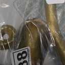 WallCharmers Gold Paper Towel Holder, Metal Toilet or Kitchen Paper Holder for Floor or Countertop, Gold Octopus