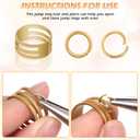 PAXCOO Jewelry Making Kit, 1260 Pcs Assorted Color Jump Rings & Lobster Clasps with Tools & Pliers for Necklace Repair