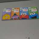 4 Sesame Street Flash Cards Beginning Words Numbers Colors Shapes Alphabet ABC !