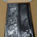 Under Bed Storage with Wheels, 2-Pack Under the Bed Storage Containers with Clear Lids & Label, Underbed Storage Bins, XXL 60L Rolling Metal Drawer for Clothes, Shoes, Toys, Books - Black