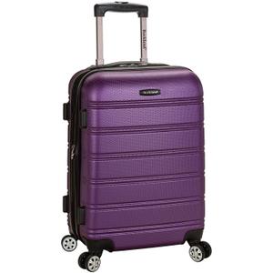 Rockland Melbourne Hardside Expandable Spinner Wheel Luggage, Purple, Carry-On 20 inches