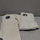 KOUFALL 60 Inches Long Cream Beige Off White Ivory Bay Window Curtains Drapes 2 Panels,60% Blackout Sound Dampening for Living Room Bedroom, Dining Room Windows