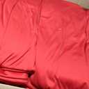 50ftx40ft Red Ceiling Curtain for Valentines Day Decoration 10 Panels Wrinkle-Free 40 FT Long Tent Draping Curtains for Wedding, Birthday & Theme Parties, 40ft Height with Rod Pocket, 60"w X 480"l