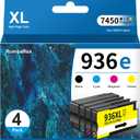 936 936XL 936e 9125e Ink Cartridges Combo Pack Replacement for HP 936e 936XL 936 Ink Cartridge for OfficeJet Pro 9125e 9120e 9730e 9130 9135e 9122e 9128e 9110b 9120b 9130b 9130e Printer Ink