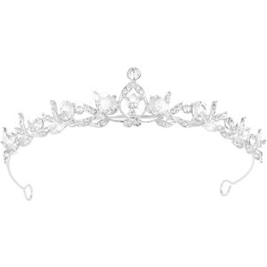 Crystal Tiaras & Crowns for Women, Bride Royal Queen Headband Princess Headpieces for Birthday Cake Crown & Prom Pageant Party