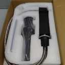 GENBONS Waterfall Single Handle Bathroom Vanity Sink Faucet with Metal Pop-up Drain, Brushed Nickel Finish