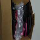 WALITO Ankle Resistance Bands with Cuffs, Exercise Bands for Legs and Butt, Booty Workout Equipment for Kickbacks and Hip Fitness Training (Black pink)