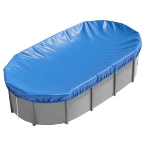 16x10 FT Oval Pool Cover for Above Ground Pools,Solar Oval Pool Cover Protector with Drawstring for Cold and UV Resistant,Dustproof -All-Weather Protection(Cover Size:19.1 x 11.2FT)