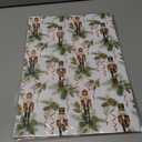 2 x GIOLNIAY Nutcracker Christmas Wrapping Paper for Kids Adults - Holiday Gift Wrap with Nutcracker, Ribbons & Greenery on White - 4 Jumbo Sheets, 28" x 40" Each (31 sq. ft ttl), Easy to Store