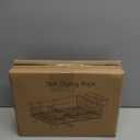 Dish Drying Rack for Kitchen Counter, Stainless Steel Drainer Anti Rust, Smart Drainage System Drainboard with Detachable Cutlery Holder, Handwash Dish Helper for Home, Apartment Space Saving (11"W x 15"L, Black)