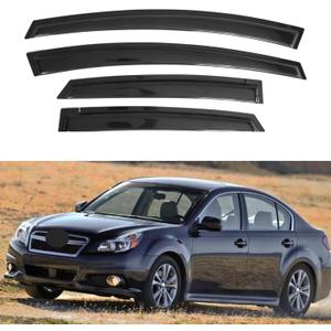 IG Window Visors Fit for 2010-2014 Subaru Legacy, Out-Channel Rain Guards Vent Wind Deflectors 4PC, Car Accessories for 10-14 Legacy