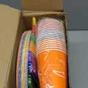 Tegeme 258 Pcs Rainbow Party Supplies Serves 36 Guests Include Colorful Paper Plates Cups Napkins Plastic Forks Knives Spoons Tablecloths Disposable Dinnerware Set for Neon Rainbow Birthday Party