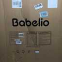 Babelio 36" Tall Upgraded Baby Gate with Cat Door,29-43" Auto Close Durable Dog Gate for Stairs,Doorways and House,Easy Walk Thru,Includes 4 Wall Cups,Black