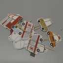 Car Cupcake Toppers - Transportation Birthday Party Decorations, Transport Baby Shower Party Supplies, Car Cake Decoration for Baby Boy, Car Traffic Cake Smash Photo Props