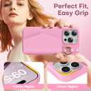 TAURI for iPhone 15 Pro Max Case, Removable Magnetic Wallet Case with Card Holder, [Compatible with MagSafe] Durable PU Leather Phone Case with Wireless Charging, Pink