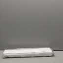 UNISHADES no Drill Cordless Roman Shades for Windows, 20" W 64" H - 100% Blackout - Linen - Mist White
