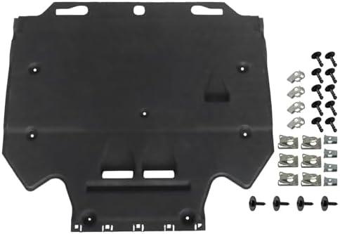 GXARTS Engine Splash Guard and Mounting Elements 4G0863822C 4G0863822J Compatible with Audi A6 A7 S6 S7 Quattro RS7 2011 2012 2013 2014 2015 2016 2017 2018 Under Car Shield Cover