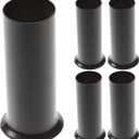 6pcs Crystal Chandeliers Chandelier Base Sleeve Crystal Parts Candle Covers Candle Sleeves Hanging Light s Metal Base Covers Socket s (Black)