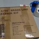 25 ft 3/16 Copper Coated Brake Line Kit (Includes 16 Fittings and 4 Unions Brake Line Fittings) + Double & Single Flaring Tool Kit