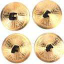 Foraineam 2 Pairs / 4 pcs American Belly Dance Finger Zills/Sagats/Cymbals