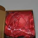 Big Bow 27 x 42 Inch Giant Valentine Tree Topper Decorations Extra Large Valentine's Day Tree Toppers Bows Decor Birthday Coquette Party Wedding Backdrop Satin Ornaments(Red)