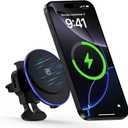 Wireless Car Mount Charger Magnetic Charger for Samsung Galaxy S25 Ultra S24 Plus S23 FE S22 S21 S20 S10/15W Fast Air Vent Auto Phone Magsafe Wireless Car Charge for iPhone 17 16 Pro Max 15 14 13 12