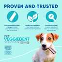 Virbac CET Veggiedent FR3SH Tartar Control Chews for Dogs Large (30 count), Brown, 2.22 Pound (Pack of 1)