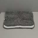 OLANLY Bathroom Rugs 30x20, Extra Soft Absorbent Chenille Bath Rugs, Rubber Backing Quick Dry, Machine Washable Bath Mats for Bathroom Floor, Tub and Shower, Home Decor Accessories, Grey