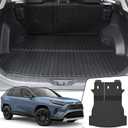 Cargo Mat for Toyota RAV4 2019-2025 Hybrid & Gas Accessories
One-Piece Cargo Liner & Rear Seat Back Protector, All Weather TPE, Non Slip & Odorless & Scratch Proof, Quick Clean