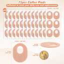 Shynek 72 Pcs Callus Pads Soft Felt Callus Cushion Pads for Bottom of Foot Self Adhesive Foot Callus Cushions, Corn Pads for Feet for Men and Women Pain Relief Foot Care, Beige, Oval Shape