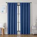 Simplebrand Ava Royal Blue Blackout Curtains for Bedroom 84 Inch Length 2 Panels Set, Solid Thermal Insulated Privacy Nursery Window Treatment Curtains Blackout Drapes, W40 x L84 Inch, Royal Blue