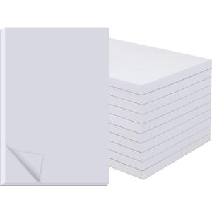 zmybcpack 10 Pack Memo Pads 5.5x8.5 Inch, White Note Pads -Scratch Pads - Writing pads, 100 Sheets Each Pad