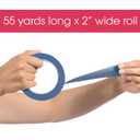 Better Office Products Blue Painters Tape, 2 Inch x 55 Yards, Bulk 10 Pack, Adhesive Painting Tape, Bulk Pack General Purpose Masking Tape, 10 Rolls x 55 Yards, 550 Total Yards