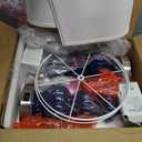 Triple Gourd Ceramic Table Lamps Set of 2, Modern Blue Bedside Lamps with Rotary Switch, Contemporary Nightstand Lamps for Bedroom Living Room