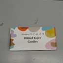 Olive Ribbed Taper Candles 10.5 inch Green Tapered Candles Ideal as Dinner Candle Smokeless and Unscented Candle Sticks Long Burning,Set of 12