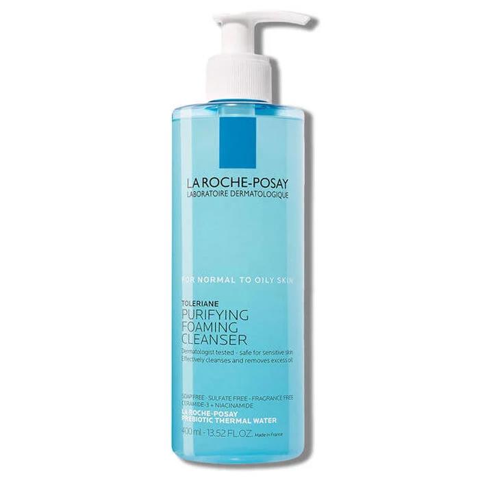 La RochePosay Toleriane Purifying Foaming Facial Cleanser, Oil Free Face Wash for Women & Men with Niacinamide + Ceramides, Pore Cleanser Safe For Sensitive Skin, Won’t Dry Out Skin, Soap Free, 400ml