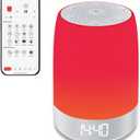 Red Light Sleep Sound Machine  Night Light for Bedroom with 5-Level Red Light Therapy (620690nm), 32 White Noise & Nature Sounds, Smart App Control, Timer & Wake-Up Alarm Clock