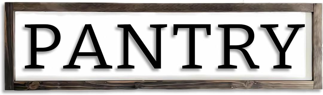 Dazingart Pantry Sign, Rustic Vintage Wooden Pantry Door Signs, Farmhouse Kitchen Wall Decor For Housewarming decorations (Pantry)