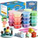 ifergoo Modeling Clay Kit for Kids - 24 Colors Magic Air Dry Clay, Ultra Light,Safe & Non-Toxic, Great DIY Gift for Age 3-12 Boys and Girls Children