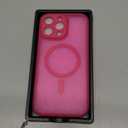 CANSHN Magnetic Compatible with iPhone 17 Pro Max Case, Upgraded [Full Camera Protection] [Compatible with Magsafe] [Translucent Matte] Shockproof Protective Phone Cover 6.9 Inch - Pink