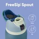 Owala FreeSip Insulated Stainless Steel Water Bottle with Straw, BPA-Free Sports Water Bottle, Great for Travel, 32 Oz, Denim