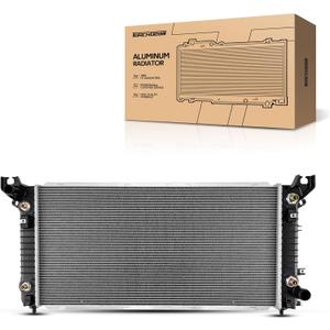 Torchbeam Vehicle Radiator Replacement For 2014-2016 Silverado 1500 5.3L, 2014-2016 Sierra 1500 5.3L, Sierra 1500 6.2L, 2015 Yukon 6.2L, Silverado 1500 6.2L With EOC and TOC