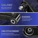 K620065 K620066 Front Lower Control Arm w/ball joint Left Right Assembly Replacement for 2007-17 Jeep Compass(17/US Built Models (1st VIN Digit 1)) Patriot 2007-2012 Dodge Caliber