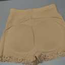 AOSBOEI Women Butt Lifter Panties Padded Shapewear Hip Enhancer Pads Shorts Seamless Underwear Tummy Control Boyshorts (Medium, Beige)