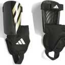 adidas Kids' Tiro Match Soccer Shin Guards (Large, Black/Gold Metallic/White)