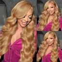 #27 Honey Blonde Human Hair Bundles 10 Inch Color 27 Bundles Human Hair Extension Body Wave 1 Bundle Honey Blonde Unprocessed Brazilian Virgin Hair 100G/PC